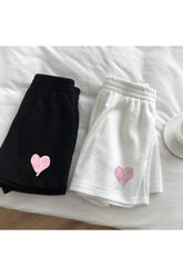 Shorts mit Herz-Print